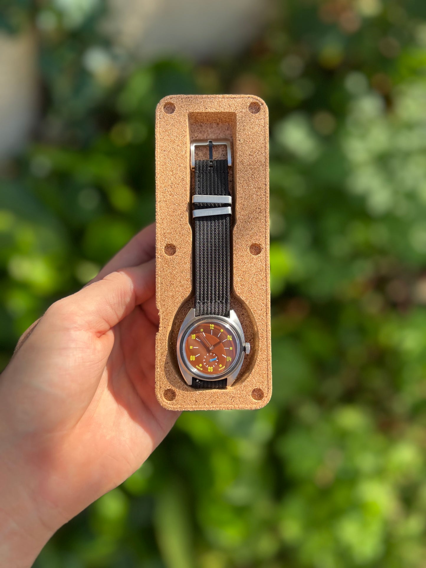 Paulin Modul B Mechanical Watch, 35mm, Brown Dial, Original Box