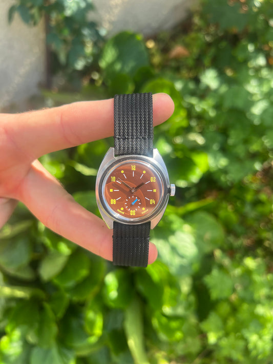 Paulin Modul B Mechanical Watch,  35mm, Brown Dial, Original Box