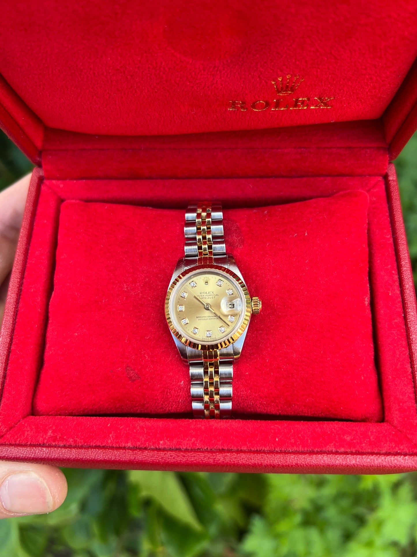 Ladies Rolex Datejust 79713 Diamond Dial. Full Set