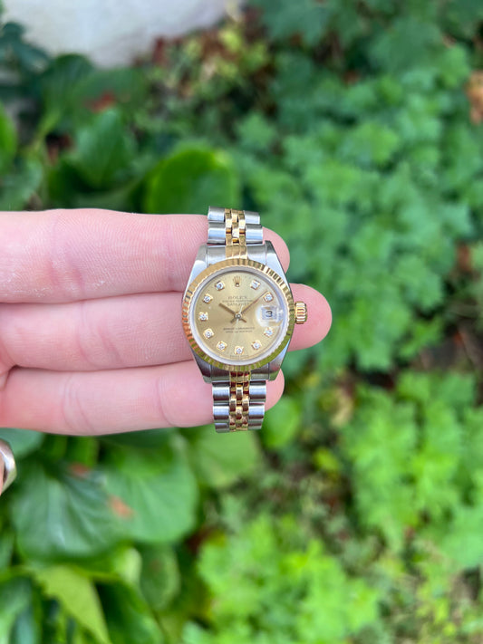 Ladies Rolex Datejust 79713 Diamond Dial. Full Set