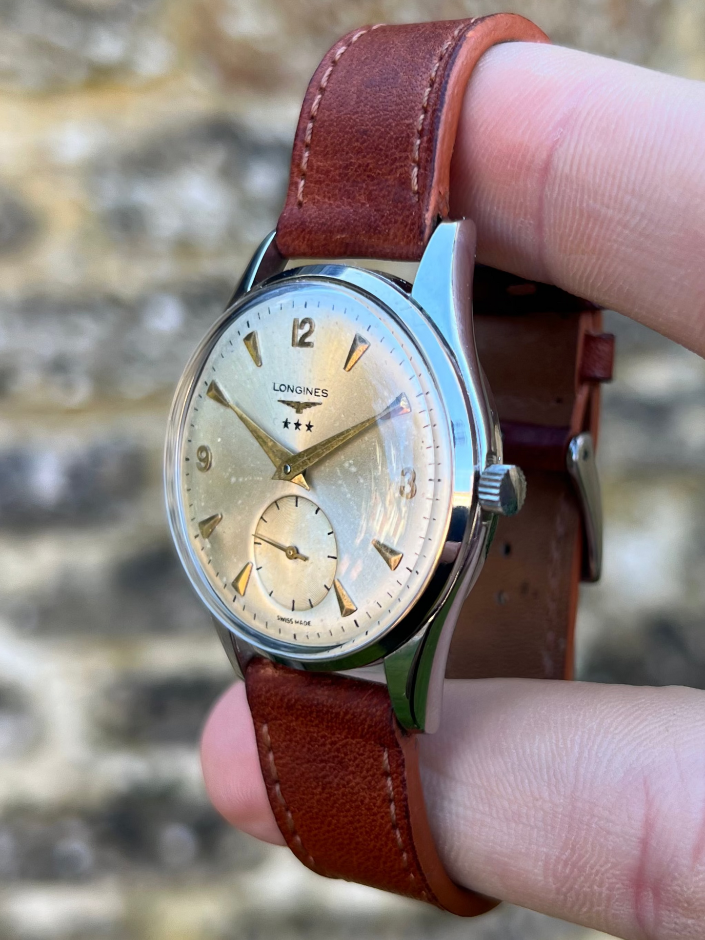 Longines 3 Star Mens Dress Watch